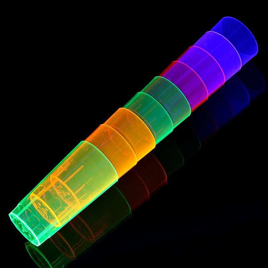 UV-Neon Glas Longdrink 250 ml in verschiedenen Farben - Saufkit GbR